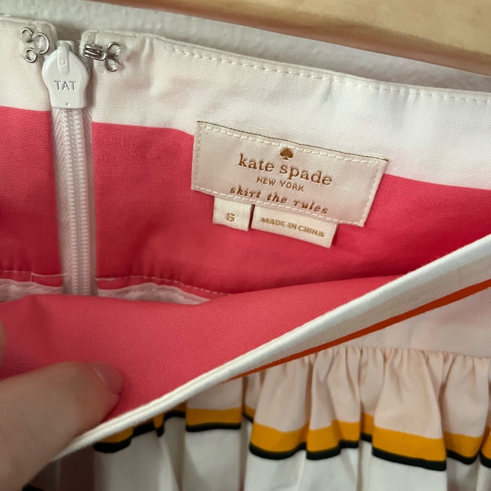 Kate Pade Berber size 6 Colorful Striped Women's Skirt - Picture 3 of 5